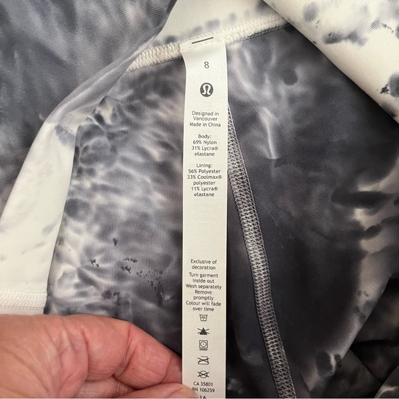 Lululemon Wunder Under High-Rise Tight 25” Navy/White - size 8 - Picture 7 of 7